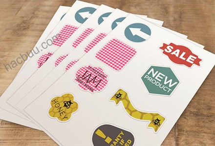 Nhãn decal dạng tờ