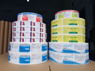 Nhãn cuộn dán máy tự động